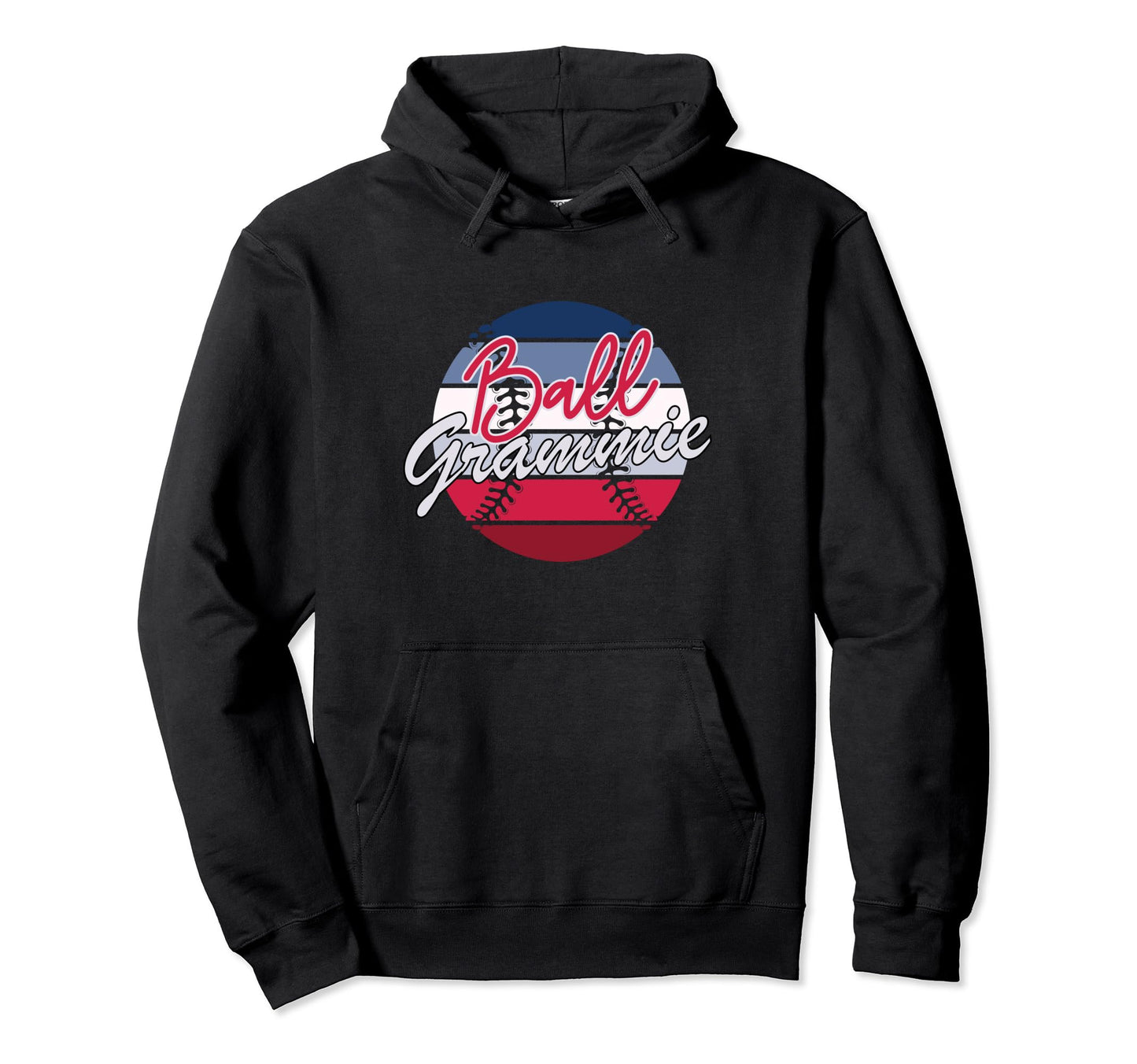 Ball Grammie Baseball Softball Grammie Hoodie - Graphic Print Men Women - T-Shirt, Sweatshirt, Hoodie