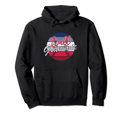 Ball Grammie Baseball Softball Grammie Hoodie - Graphic Print Men Women - T-Shirt, Sweatshirt, Hoodie