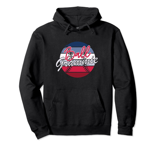 Ball Grammie Baseball Softball Grammie Hoodie - Graphic Print Men Women - T-Shirt, Sweatshirt, Hoodie