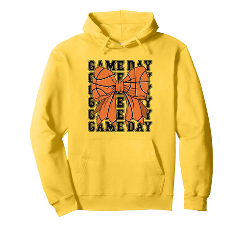 Game Day Basketball Mom Mother Hoodie - Custom Art Print for Adults - T-Shirt, Sweatshirt, Hoodie