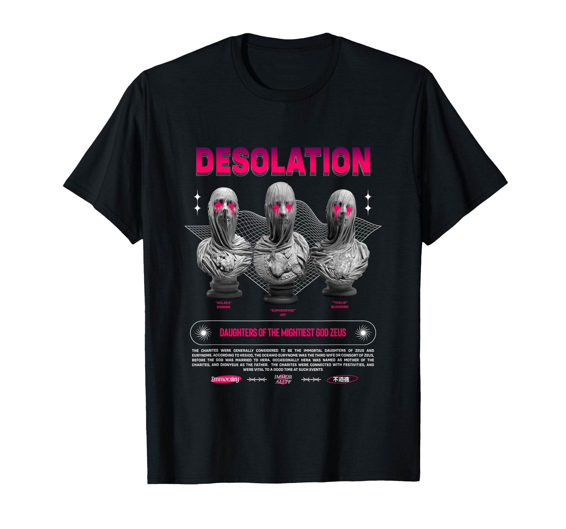 Charites Desolation Aesthetic Edgy T-Shirt - Novelty Apparel Unisex - T-Shirt, Sweatshirt, Hoodie