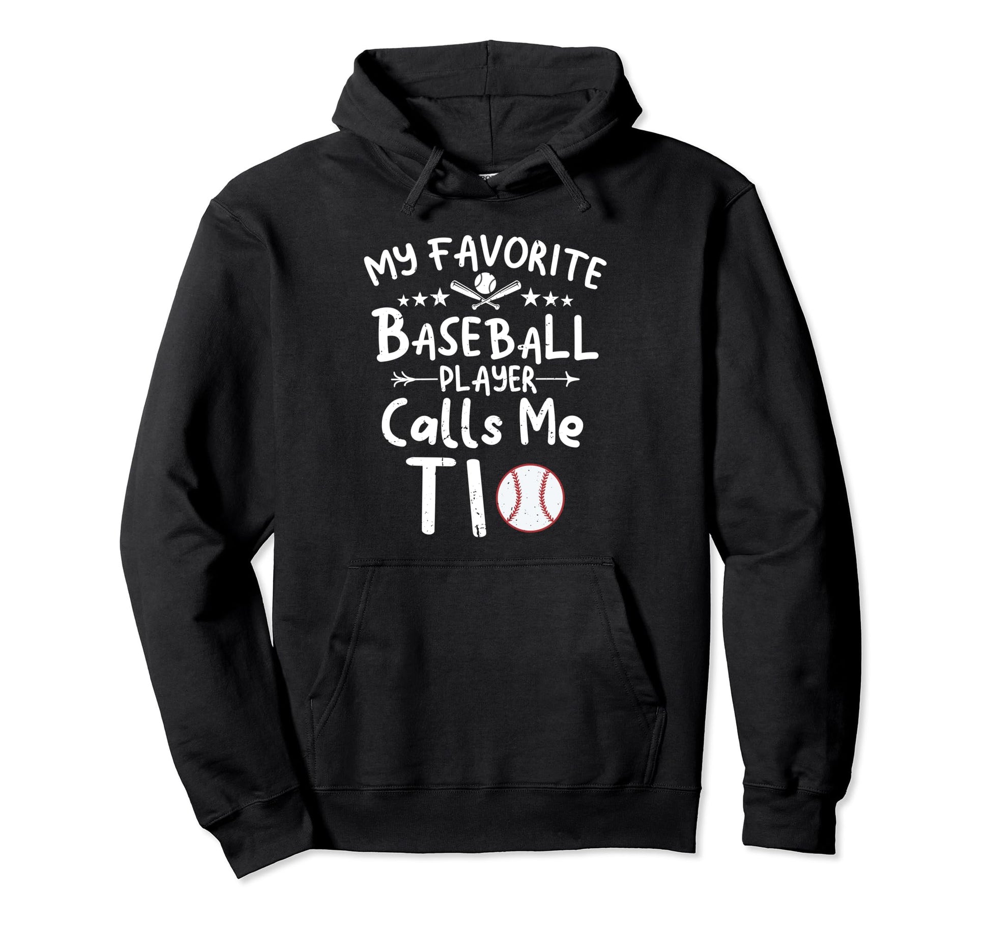 My Favorite Baseball Player Calls Me Tio Hoodie - Graphic Print for Adults - T-Shirt, Sweatshirt, Hoodie
