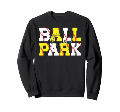 Ballpark Tia Aunt Softball Sweatshirt - Casual Everyday Wear for Adults - T-Shirt, Sweatshirt, Hoodie