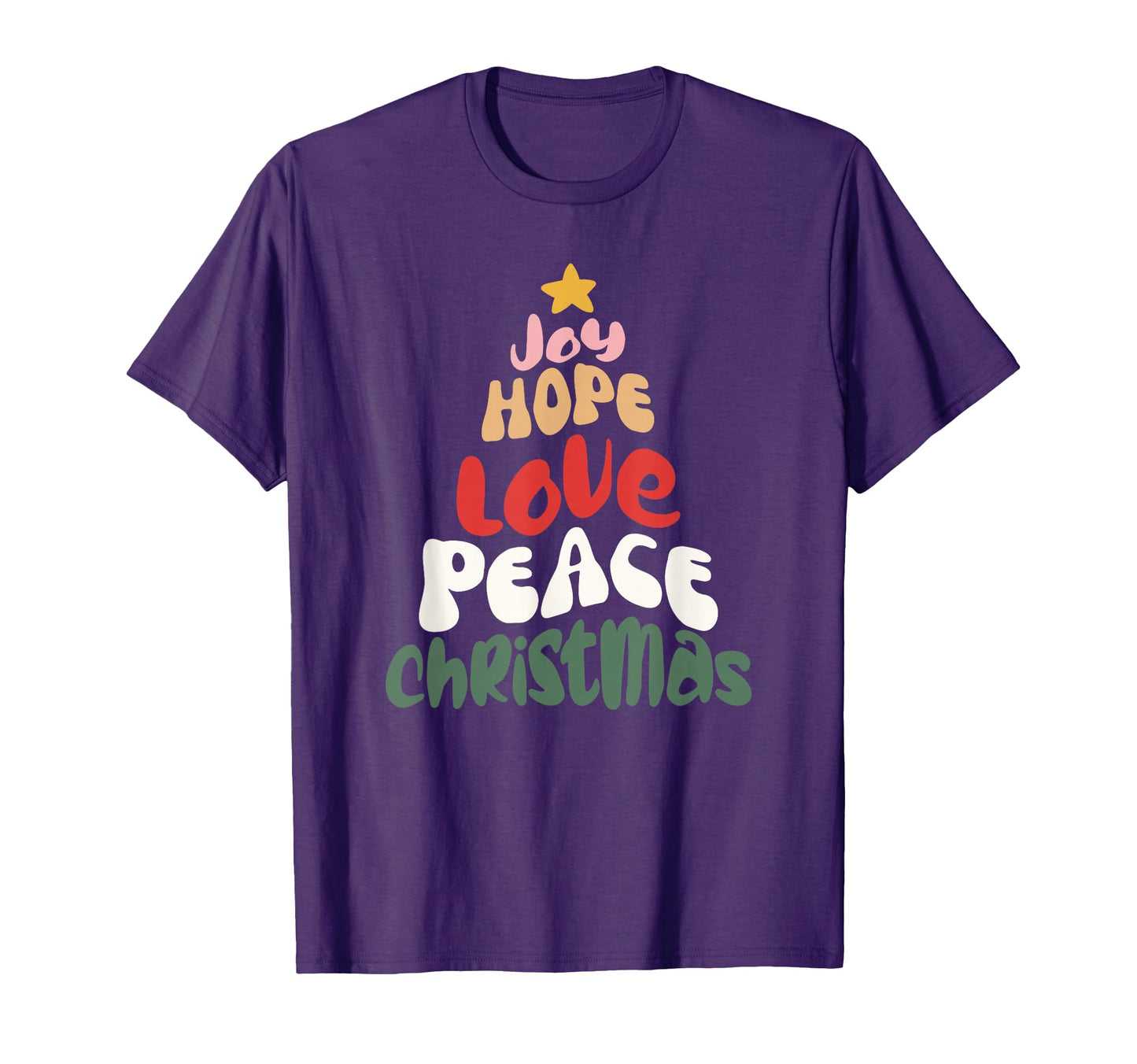 Merry Groovy Love Peace T-Shirt - Fun Novelty Design Men Women - T-Shirt, Sweatshirt, Hoodie