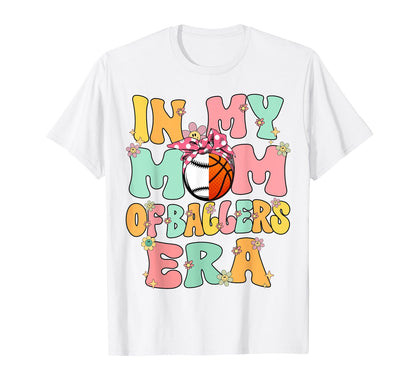 My Mom Ballers Era Groovy Baseball T-Shirt - Graphic Print Men Women - T-Shirt, Sweatshirt, Hoodie