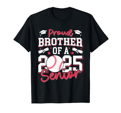 Proud Brother 2025 Class 2025 T-Shirt - Minimalist Print for Adults - T-Shirt, Sweatshirt, Hoodie