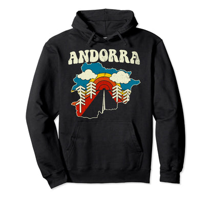 Andorra Andorran Country Europe Hoodie - Custom Art Print Men Women - T-Shirt, Sweatshirt, Hoodie