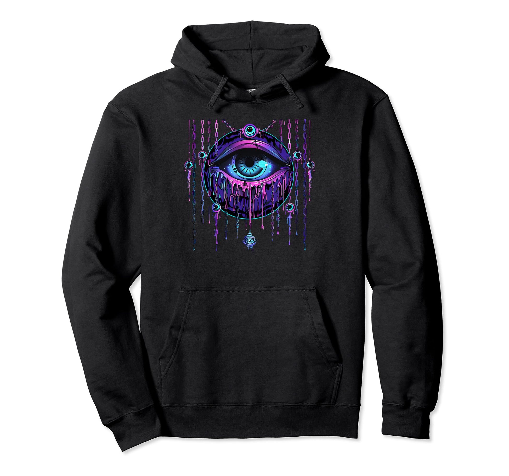 Trippy Chain Ophanim Biblically Accurate Hoodie - Aesthetic Graphic Unisex - T-Shirt, Sweatshirt, Hoodie