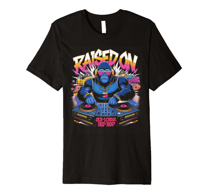 Raised Old School Graffiti Rap Hip Hop T-Shirt - Unique Graphic for Adults - T-Shirt, Sweatshirt, Hoodie
