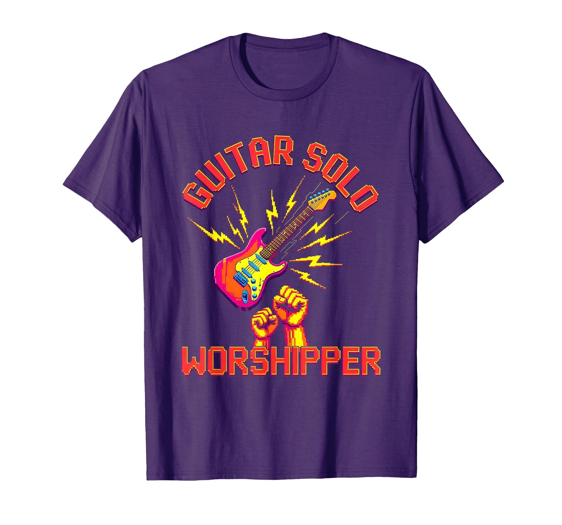 Guitar Solo Worshipper 90S Band Music T-Shirt - Streetwear Style for Adults - T-Shirt, Sweatshirt, Hoodie