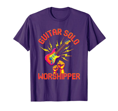 Guitar Solo Worshipper 90S Band Music T-Shirt - Streetwear Style for Adults - T-Shirt, Sweatshirt, Hoodie
