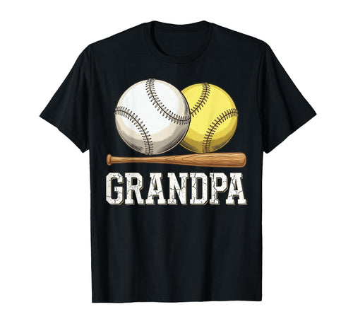 Grandpa Baseball Sports Baseball T-Shirt - Novelty Apparel for Adults - T-Shirt, Sweatshirt, Hoodie