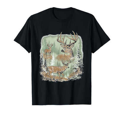 Deer 90S Wildlife Grunge Cabin Core T-Shirt - Streetwear Style for Adults - T-Shirt, Sweatshirt, Hoodie