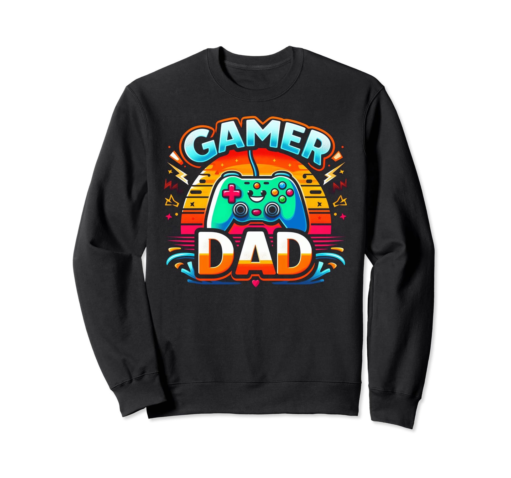 Gamer Dad Game Controller Gaming Sweatshirt - Streetwear Style Men Women - T-Shirt, Sweatshirt, Hoodie