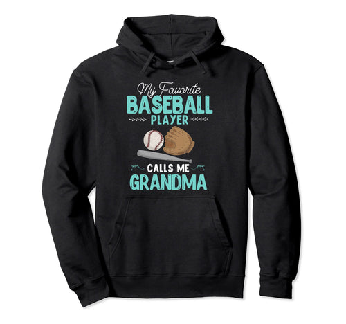 Baseball Player Grandma Granny Hoodie - Minimalist Print for Adults - T-Shirt, Sweatshirt, Hoodie