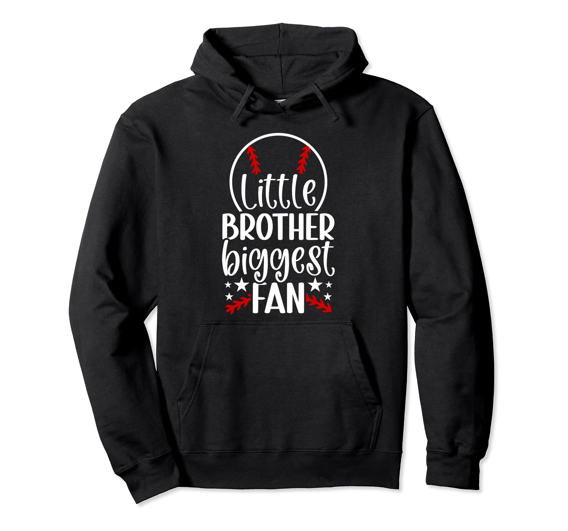 Little Brother Baseball Brother Baseball Hoodie - Graphic Print Unisex - T-Shirt, Sweatshirt, Hoodie
