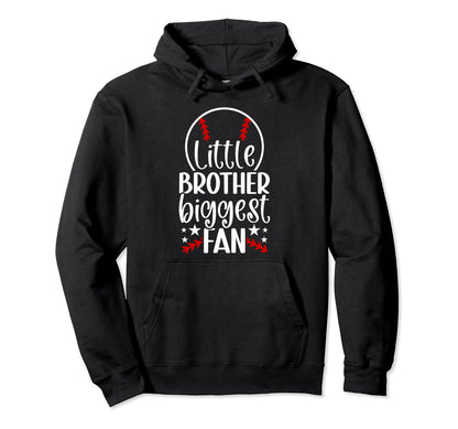 Little Brother Baseball Brother Baseball Hoodie - Graphic Print Unisex - T-Shirt, Sweatshirt, Hoodie