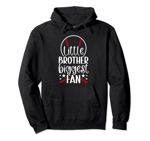 Little Brother Baseball Brother Baseball Hoodie - Graphic Print Unisex - T-Shirt, Sweatshirt, Hoodie