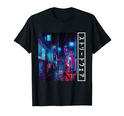 Synthwave City Tokyo Inspired Aesthetic T-Shirt - Graphic Print for Adults - T-Shirt, Sweatshirt, Hoodie