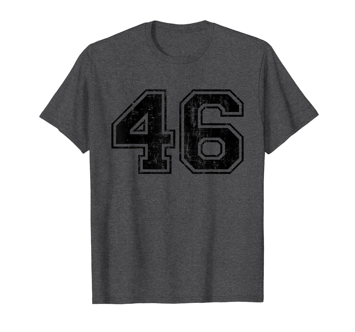 Number 46 Varsity Distressed Sport T-Shirt - Aesthetic Graphic for Adults - T-Shirt, Sweatshirt, Hoodie