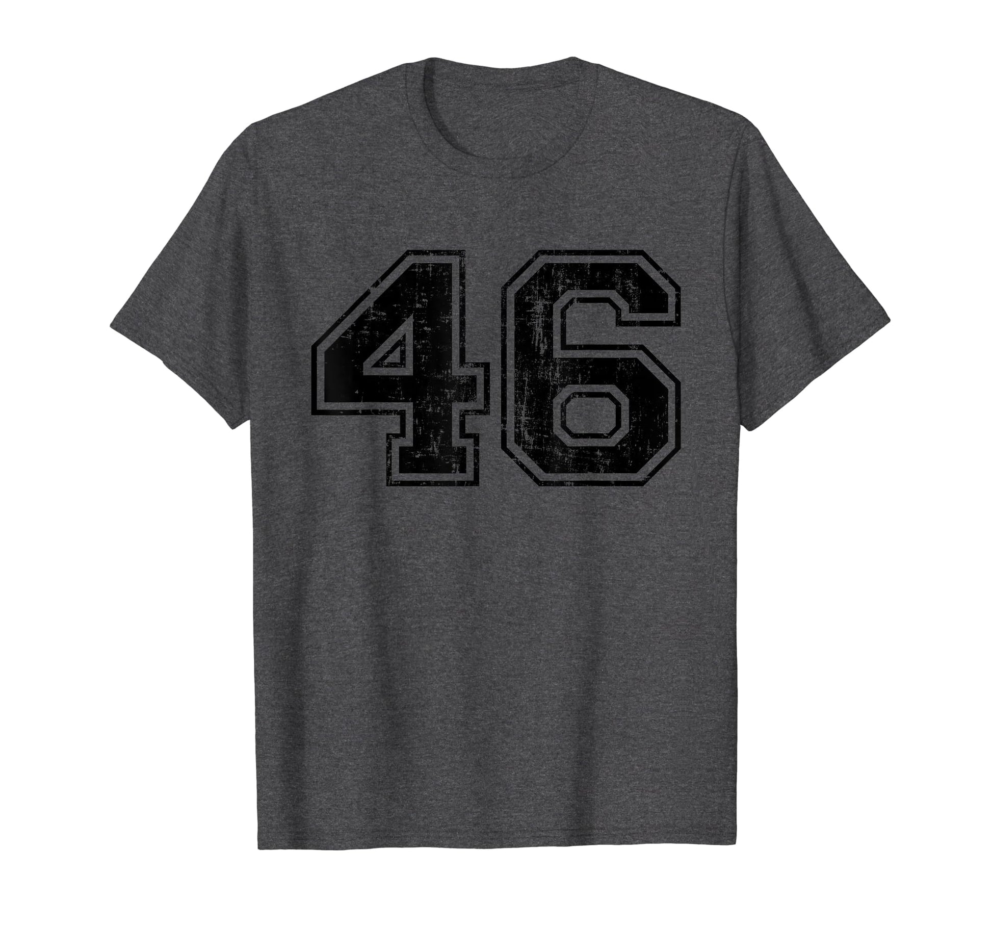 Number 46 Varsity Distressed Sport T-Shirt - Aesthetic Graphic for Adults - T-Shirt, Sweatshirt, Hoodie