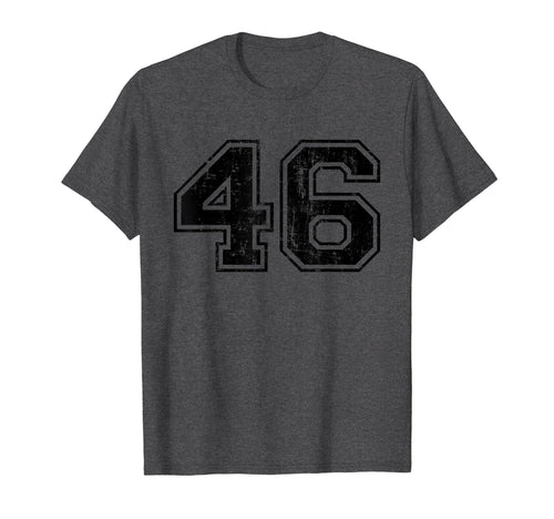 Number 46 Varsity Distressed Sport T-Shirt - Aesthetic Graphic for Adults - T-Shirt, Sweatshirt, Hoodie