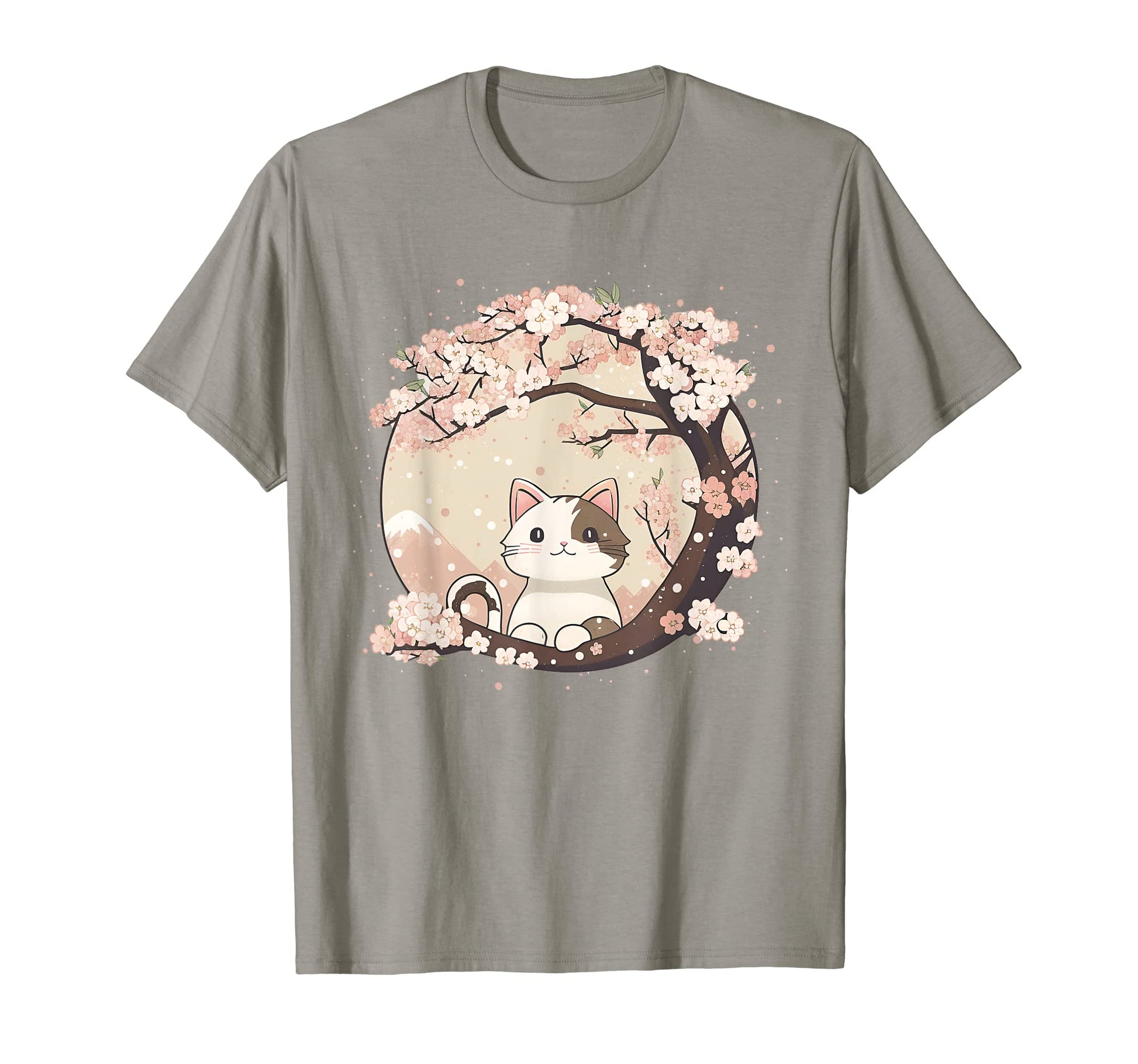 Cat Japanese Aesthetic Vaporwave T-Shirt - Minimalist Print Men Women - T-Shirt, Sweatshirt, Hoodie