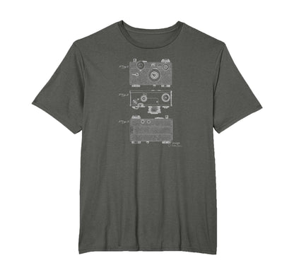 Argus Camera Diagram Mechanical T-Shirt - Graphic Print Unisex - T-Shirt, Sweatshirt, Hoodie