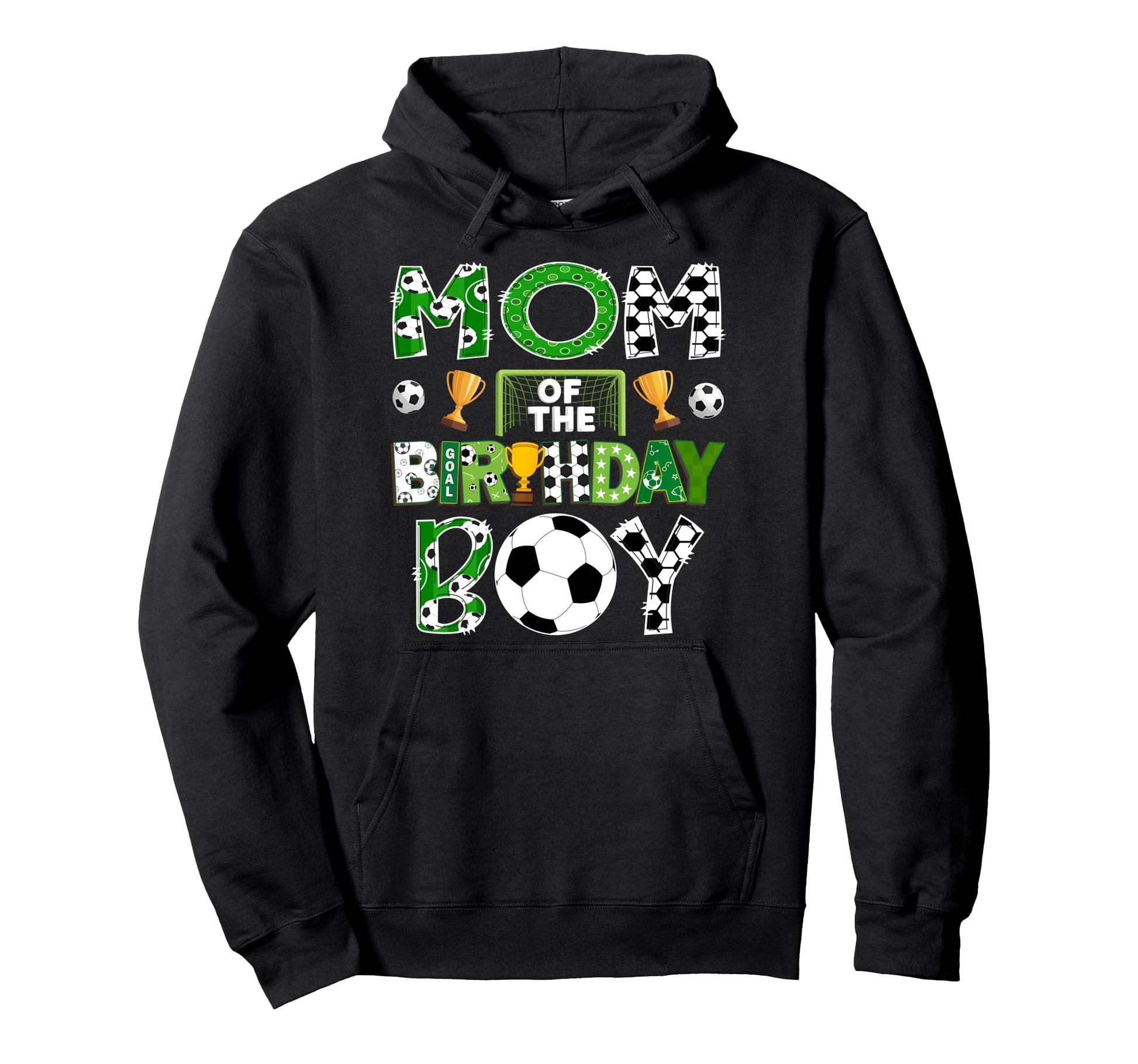 Mom Birthday Soccer Player Game Day Hoodie - Aesthetic Graphic for Adults - T-Shirt, Sweatshirt, Hoodie