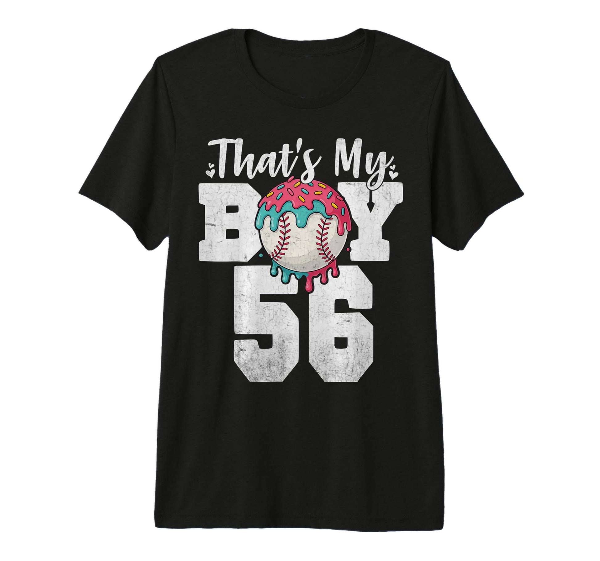 Thats My Baseball 56 Number Mom Dad T-Shirt - Minimalist Print for Adults - T-Shirt, Sweatshirt, Hoodie
