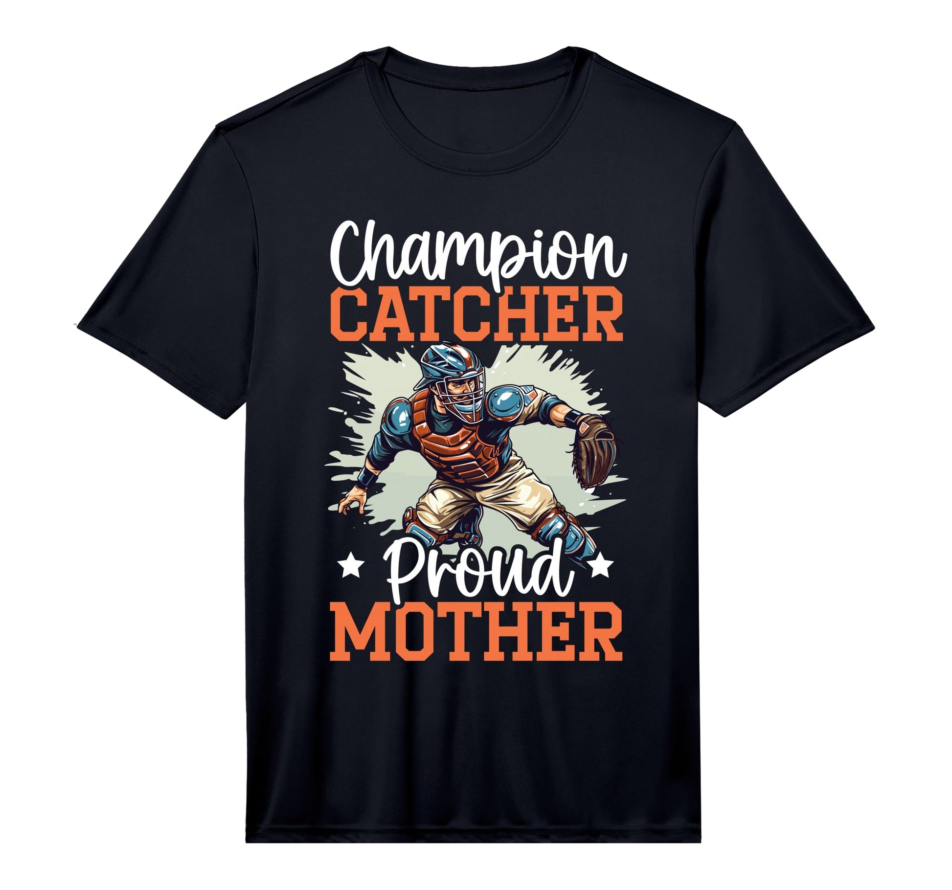 Mens Baseball Catcher Mama Best Mom T-Shirt - Novelty Apparel Men Women - T-Shirt, Sweatshirt, Hoodie