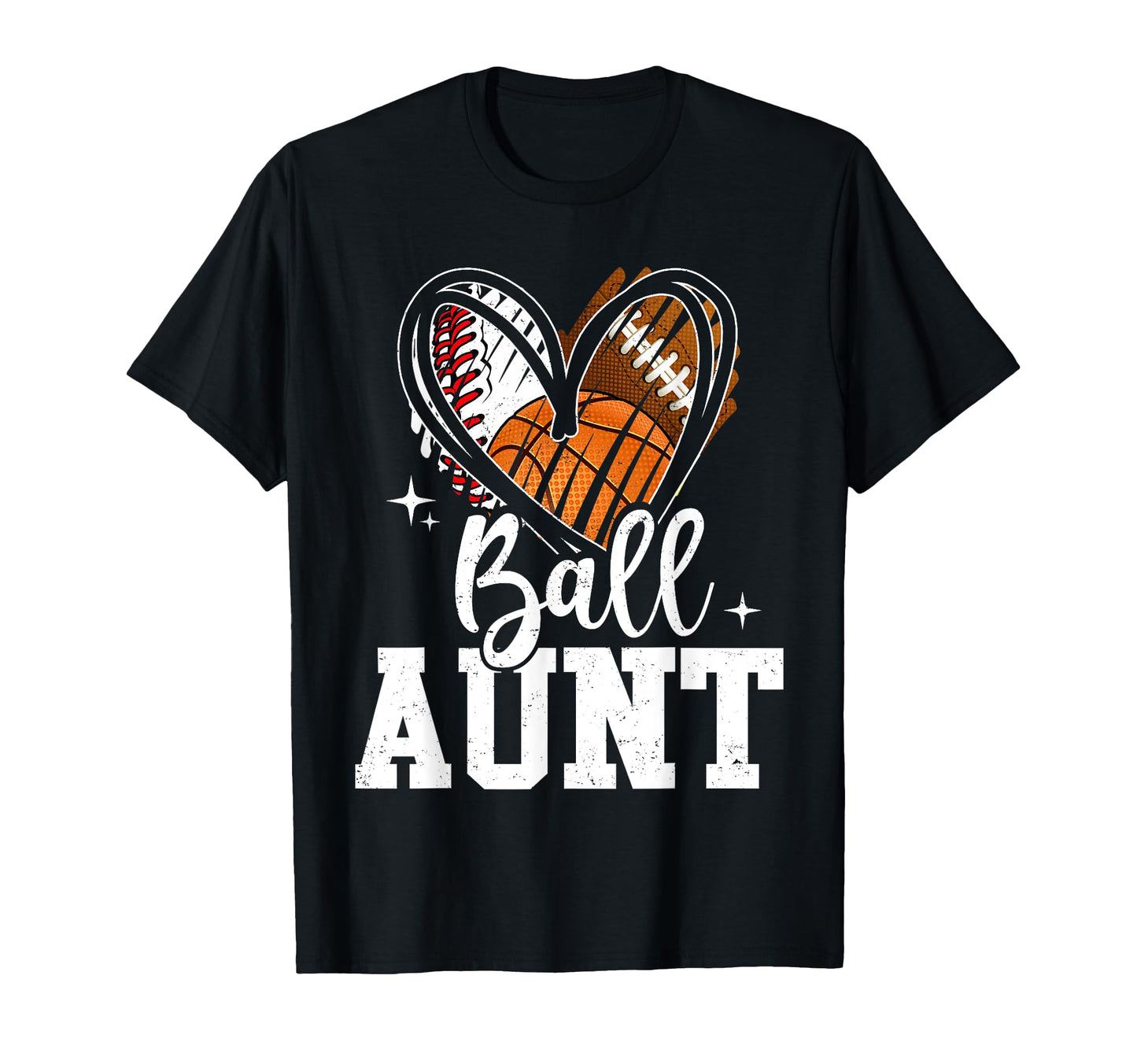 Ball Aunt Baseball Football T-Shirt - Aesthetic Graphic Men Women - T-Shirt, Sweatshirt, Hoodie
