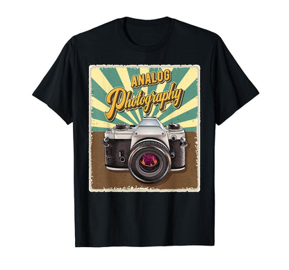 Nostalgia Analog Photography Camera T-Shirt - Graphic Print Men Women - T-Shirt, Sweatshirt, Hoodie