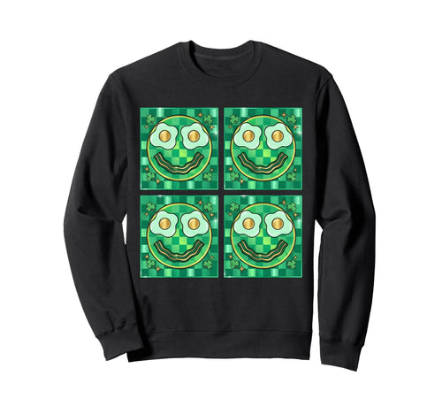 Green Face Eggs And Bacon Sweatshirt - Aesthetic Graphic Men Women - T-Shirt, Sweatshirt, Hoodie