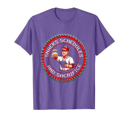 Baseball Mom Snacks Schedules And T-Shirt - Aesthetic Graphic Men Women - T-Shirt, Sweatshirt, Hoodie