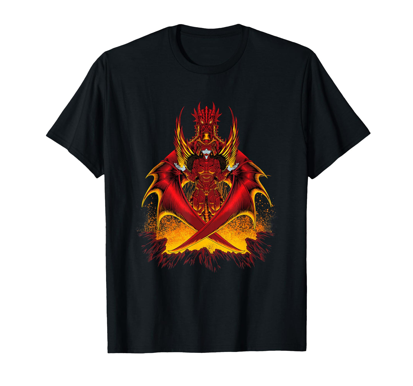 Mecha Samurai Dragon Aesthetic Edgy T-Shirt - Custom Art Print for Adults - T-Shirt, Sweatshirt, Hoodie