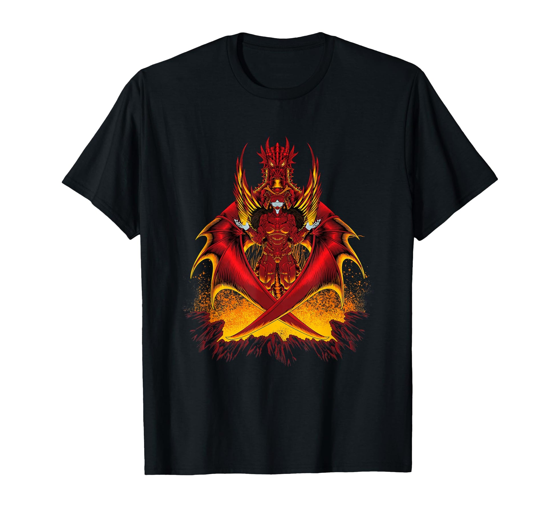 Mecha Samurai Dragon Aesthetic Edgy T-Shirt - Custom Art Print for Adults - T-Shirt, Sweatshirt, Hoodie