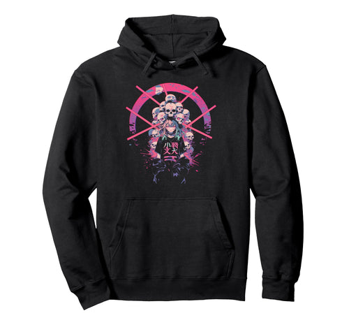 Goth Grunge Demon Anime Waifu Horror Hoodie - Fun Novelty Design Men Women - T-Shirt, Sweatshirt, Hoodie