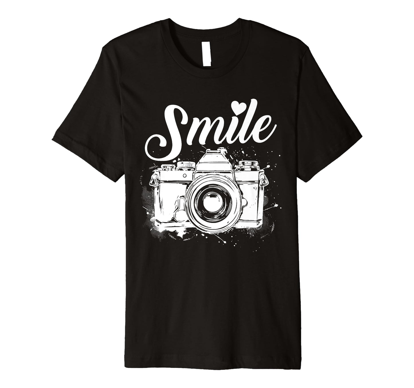 Photographer Smile Camera Funny T-Shirt - Casual Everyday Wear for Adults - T-Shirt, Sweatshirt, Hoodie
