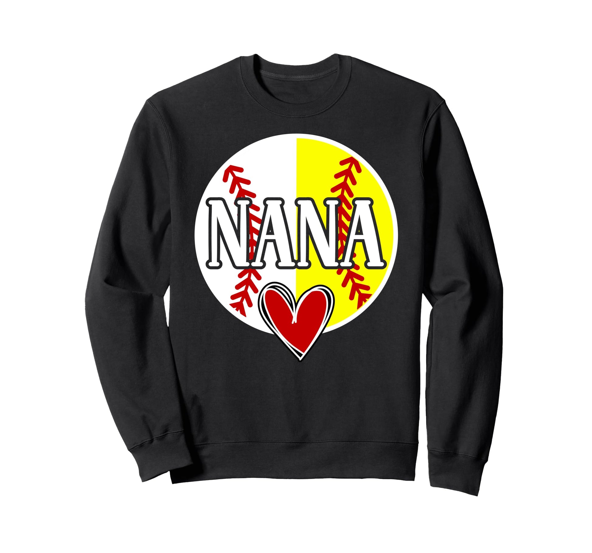 Baseball Softball Nana Proud Sweatshirt - Minimalist Print for Adults - T-Shirt, Sweatshirt, Hoodie