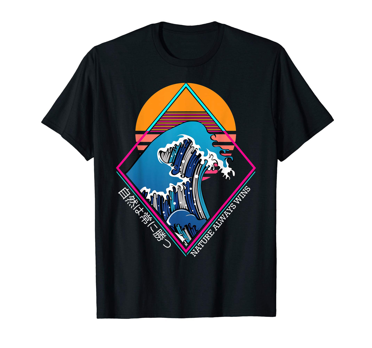 Nature Always Wins Vaporwave Japanese T-Shirt - Trendy Graphic Unisex - T-Shirt, Sweatshirt, Hoodie