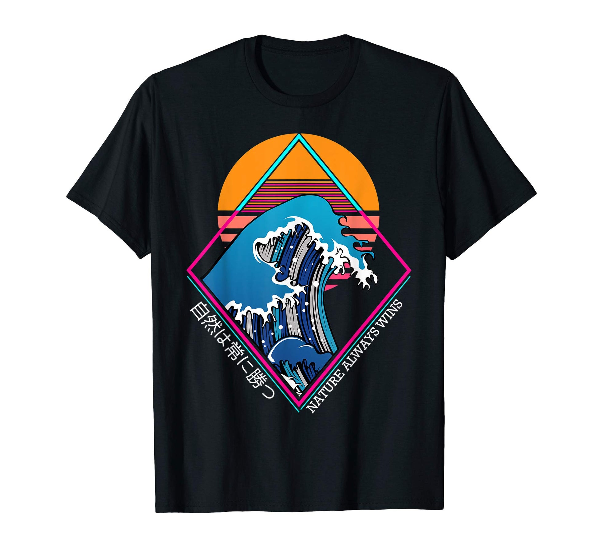 Nature Always Wins Vaporwave Japanese T-Shirt - Trendy Graphic Unisex - T-Shirt, Sweatshirt, Hoodie
