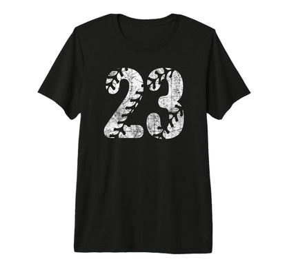 Baseball Softball Mom 23 Number 23 T-Shirt - Trendy Graphic for Adults - T-Shirt, Sweatshirt, Hoodie