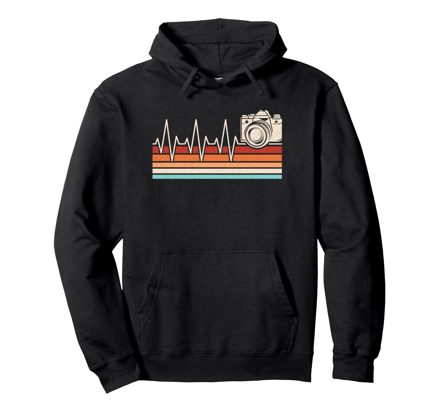 Photography Heartbeat Camera Hoodie - Streetwear Style for Adults - T-Shirt, Sweatshirt, Hoodie