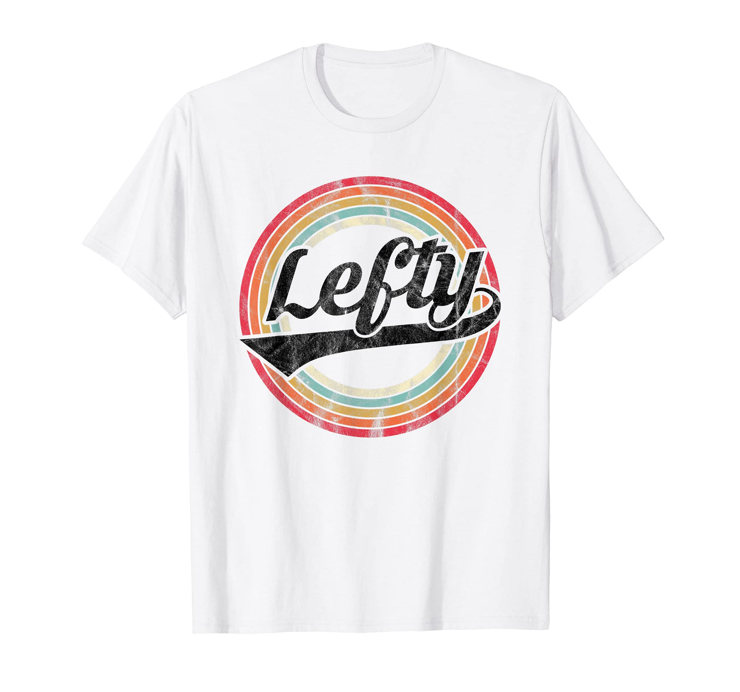 Lefty Left Handed Proud Rainbow T-Shirt - Unique Graphic Unisex - T-Shirt, Sweatshirt, Hoodie