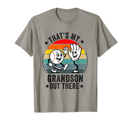 Thats My Grandson Out There Baseball T-Shirt - Minimalist Print for Adults - T-Shirt, Sweatshirt, Hoodie