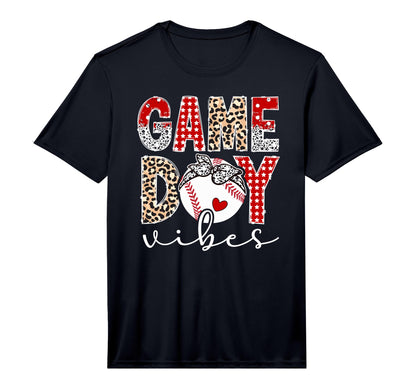 Game Day Vibes Baseball Game Day T-Shirt - Unique Graphic Men Women - T-Shirt, Sweatshirt, Hoodie
