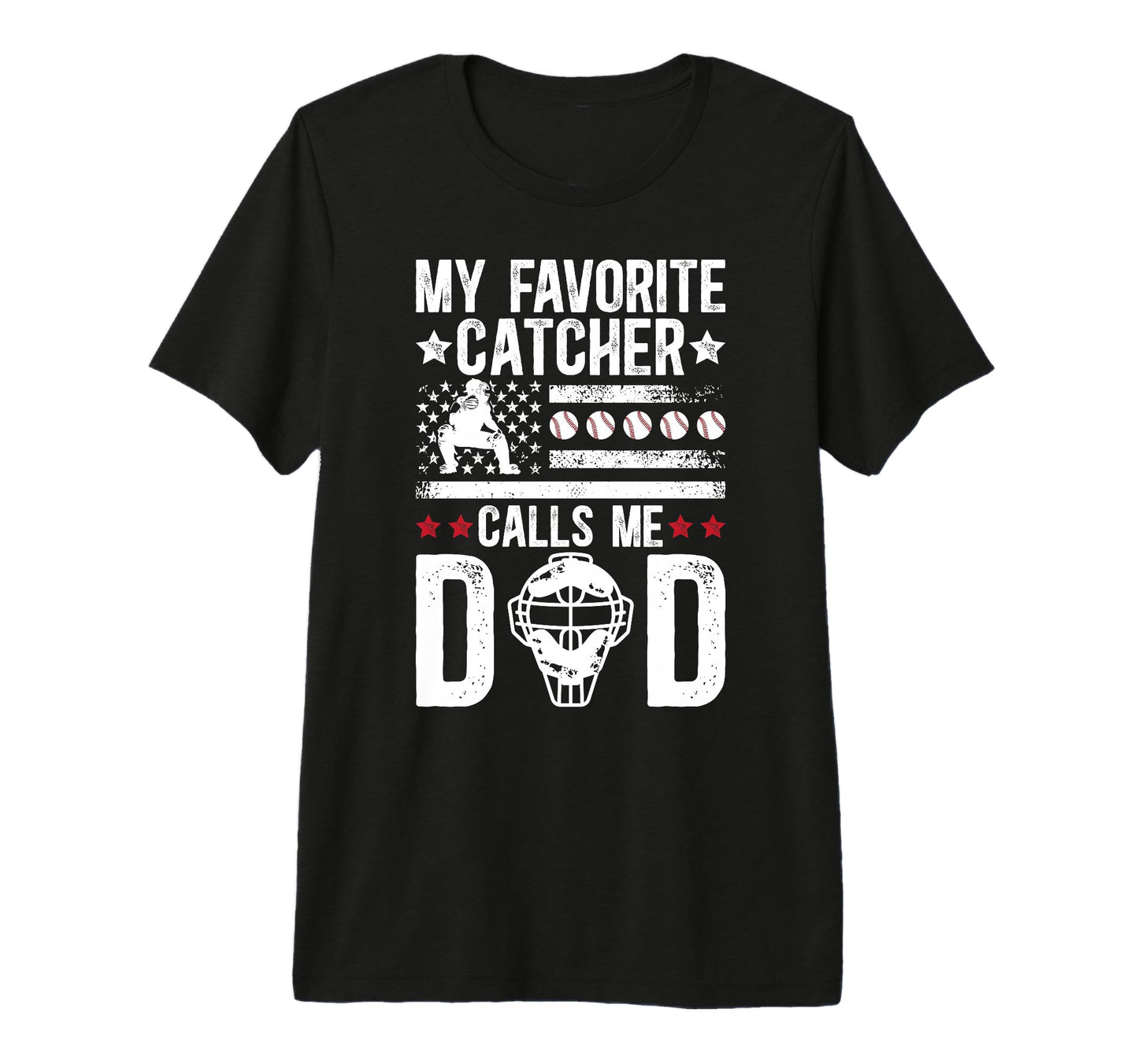 Mens My Favorite Baseball Catcher T-Shirt - Aesthetic Graphic Men Women - T-Shirt, Sweatshirt, Hoodie