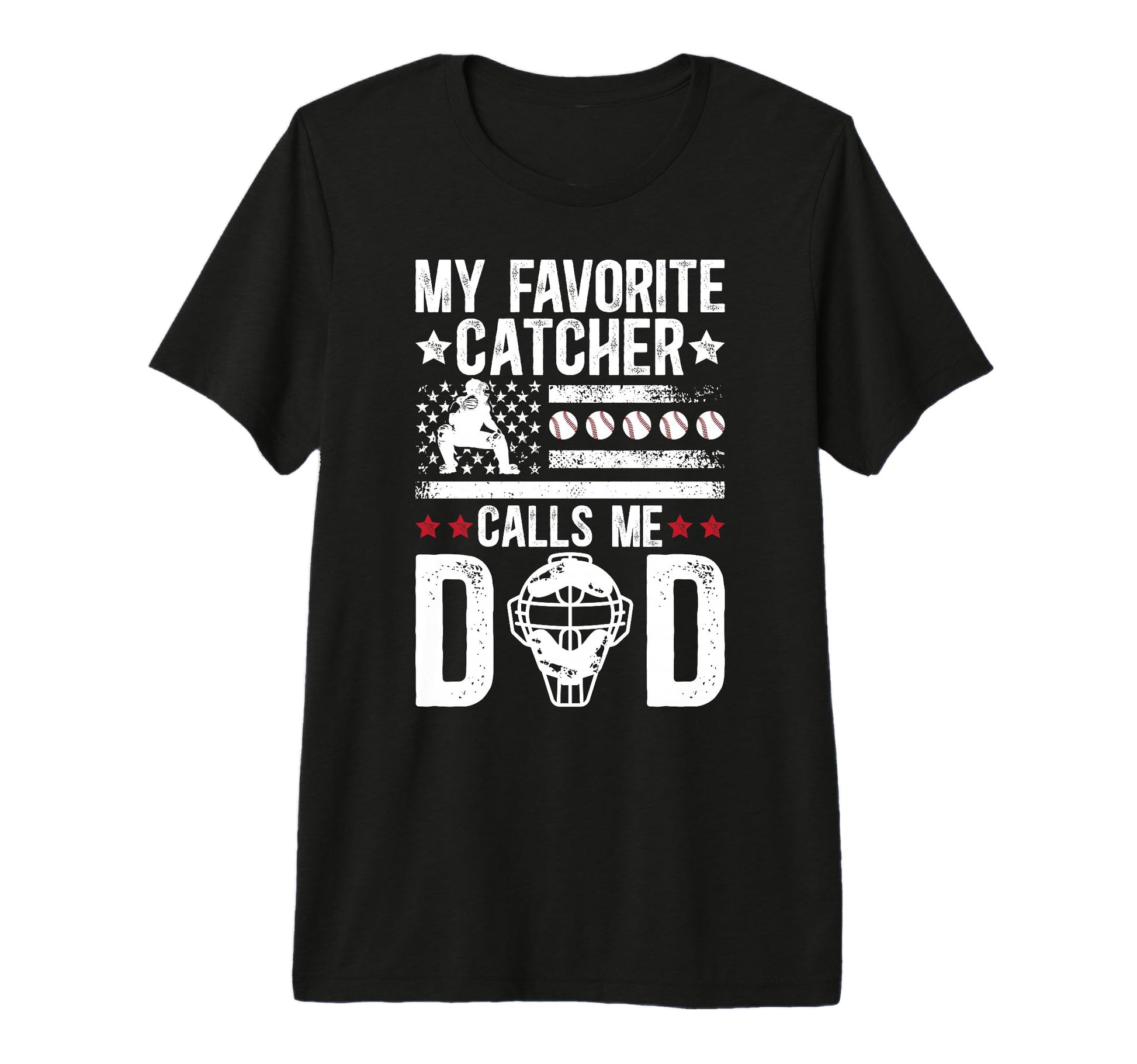 Mens My Favorite Baseball Catcher T-Shirt - Aesthetic Graphic Men Women - T-Shirt, Sweatshirt, Hoodie