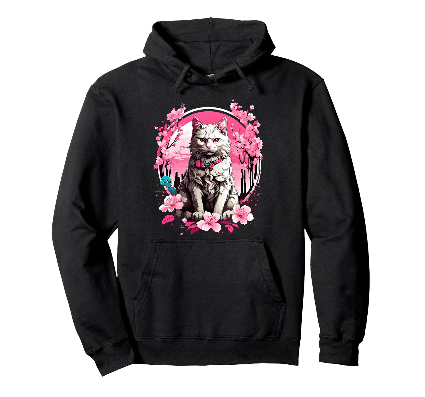 Anime Cat Japanese Aesthetic Japan Hoodie - Casual Everyday Wear Unisex - T-Shirt, Sweatshirt, Hoodie